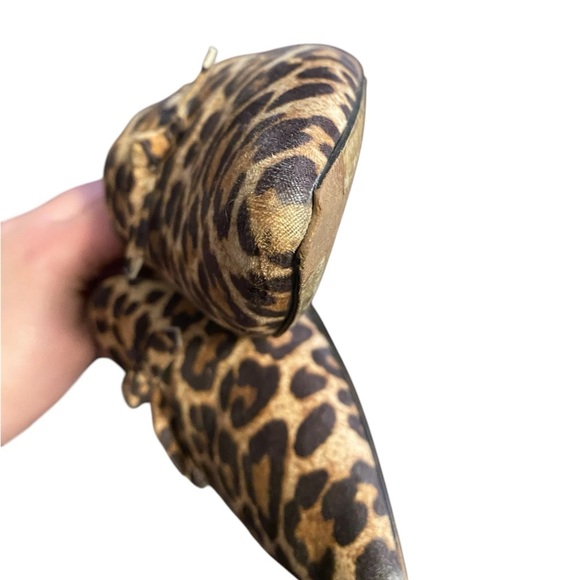 Cole Haan Calf Hair Pointed Toe Leopard Print Flats Size 9.5 - Picture 7 of 8